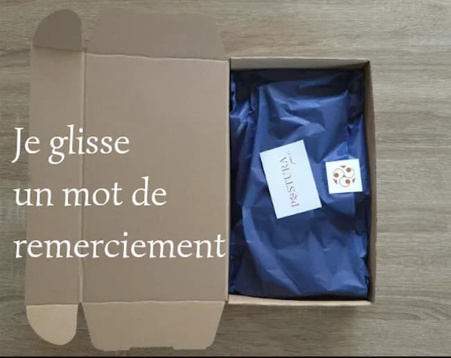 6. Je glisse un mot de remerciement