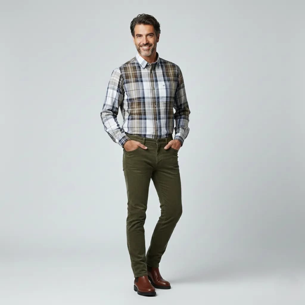 Pantalon velours côtelé